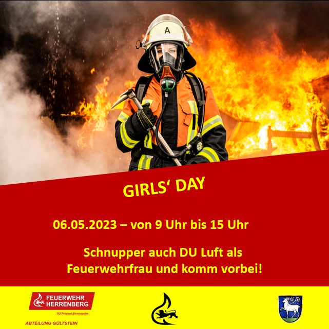 Girlsday Feuerwehr Herrenberg Abteilung Gültstein